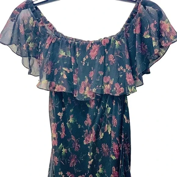 Polo by Ralph Lauren Silk Crepe Floral Dress NWT Size 8‎ - Picture 7 of 12